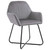  Dining Chair Set of 2 Gray Velvet Medium Ergonomic A949-249804