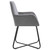  Dining Chair Set of 2 Gray Velvet Medium Ergonomic A949-249804