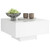  Coffee Table White Engineered Wood 23.6 in x 23.6 in x 12.4 in A949-806885