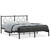 Bed Frame Black Steel 59x79 in King Size Industrial Bed Frame A949-376228
