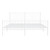  Bed Frame White Steel Queen Metal Bed Frame Rectangular A949-350954