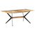  Dining Table Natural Wood Solid Mango Wood, Powder-Coated Steel A949-321687