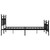  Bed Frame Black Powder-Coated Steel 72 x 84 in Bed Frame A949-353560