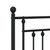  Bed Frame Black Powder-Coated Steel 72 x 84 in Bed Frame A949-353560