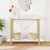  Console Table White Engineered wood, Solid pine wood A949-345690