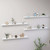  Wall Shelf Set of 4 White MDF Long Wall Shelf Rectangular A949-326663