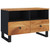  TV Cabinet Black and Natural Wood Acacia wood, engineered wood, iron A949-345224