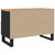  TV Cabinet Black and Natural Wood Acacia wood, engineered wood, iron A949-345224