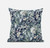 20" Gray Indigo Springtime Suede Throw Pillow N270-411671