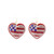 American Flag Rhinestone Heart Earrings T226-9485663732031