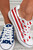 Blue American Flag Lace-up Canvas Flat Shoes T543-8779844681970