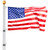 20FT Telescoping Flag pole Kit, Heavy Duty Aluminum Alloy in Ground Flag Poles for Outside, 3 Displ E415-QGTJSSSYS20Y4I2DGV0