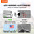 20FT Telescoping Flag pole Kit, Heavy Duty Aluminum Alloy in Ground Flag Poles for Outside, 3 Displ E415-QGTJSSSYS20Y4I2DGV0