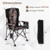 Portable Camping Chair with 400 LBS Metal Frame and Anti-Slip Feet B593-NP12054