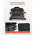 Bowling Ball Bag, 2 Ball Double Roller Bowling Bag with Wheels, Featuring a Separate Compartment fo E415-GLLGBLQBQBLG29IZ1001V0