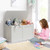 Safety Hinge Wooden Chest Organizer Toy Storage Box-Gray B593-HW55248color