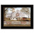 American Star Quilt Block Barn 2 Black Framed Print Wall Art N270-415222