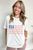 White USA Flag Bow Knot Print Round Neck T Shirt T543-8784211476722