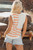 Beige USA Flag Notched Neckline Loose Sweater Vest T543-8787418251506