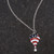 .1 Ct Patriotic Hot Air Balloon Rhodium Necklace with CZ R599-N01334R-V01