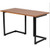 Modern Black Metal Frame Computer Desk with Cherry Wood Finish Top Q280-MCBCFUR186871