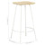 Bar Stool Set of 4 Bleached wood and white A949-320650