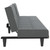 Sofa Bed Dark Grey Polyester, Plywood, Foam, Plastic Medium A949-351864