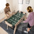 54 Inch Foosball Table Arcade Soccer Game Table with 2 Balls and 26 Players-Natural - Color: Natural D681-UY10096NA
