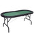 8 Players Texas Holdem Foldable Poker Table-Green - Color: Green D681-TY310280