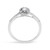 14K White Gold 1/5 Cttw Diamond Oval Shape With Halo Engagement Ring (H-I Color, I1-I2 Clarity) - S N162-022897R600