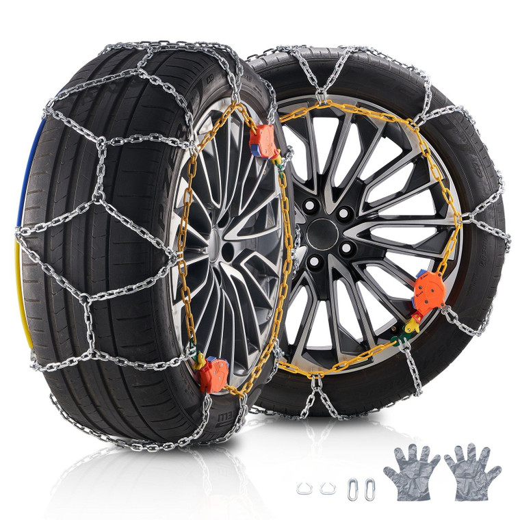 Auto Tightening Snow Chains, Diamond Mesh Traction Wheel Chains for Anti-slip, Manganese Alloy Stee E415-XDLFHLLX2328F8OR2V0