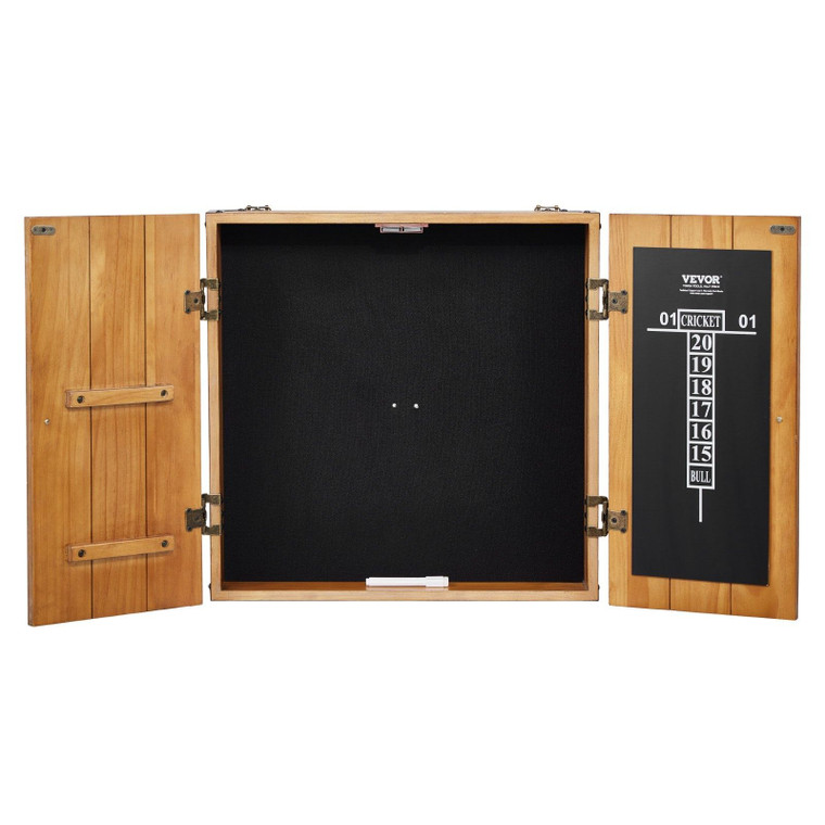 Dartboard Cabinet, Solid Wood Dartboard Cabinet Set, Official Size Hideaway Cabinet with Socreboard E415-CJKSM00000005RLX9V0