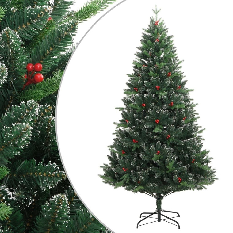 Artificial Hinged Christmas Tree Green PVC, PE, metal Medium A949-356732