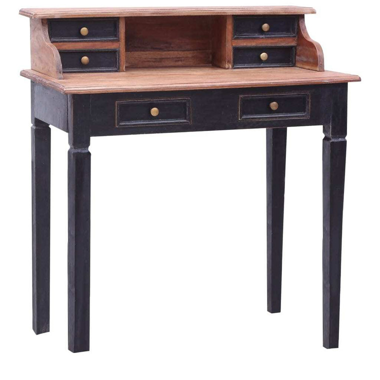  Writing Desk Natural and black Solid mahogany wood Medium A949-283910