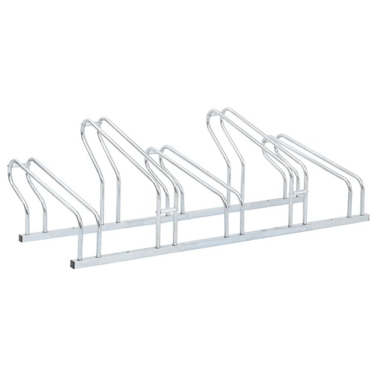 Bicycle Stand for 5 Bikes Floor Freestanding Galvanized Steel A949-4005576