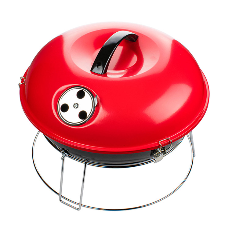 Brentwood 14 Inch Portable Charcoal BBQ Grill in Red D970-BB-1400R