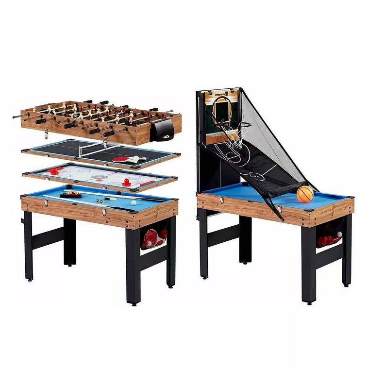 5-in-1 Game Table - Foosball Pool Basketball Ping Pong and Slide Hockey Q280-5IOCGT18914526258