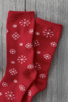 Holiday Motif Crew Socks
