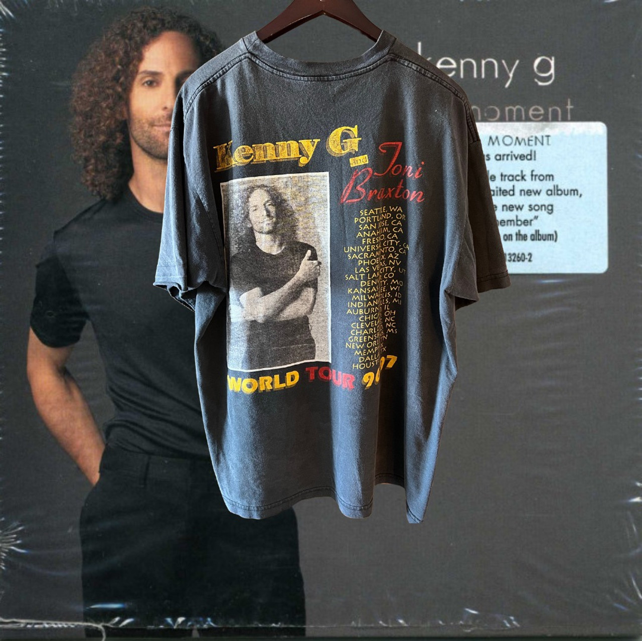 96-97' Toni Braxton & Kenny G tour T-shirt - Sole Pound