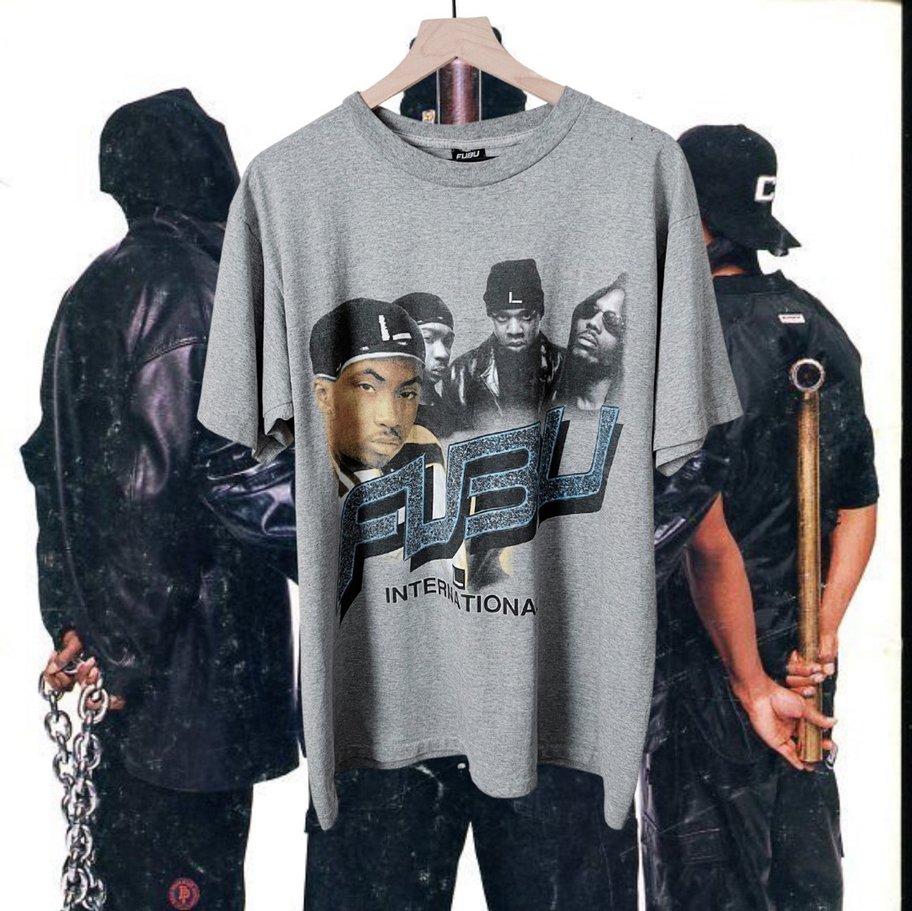 Jay-z, DMX, Ja rule & Nas Vintage Fubu rap tee sample (rare)