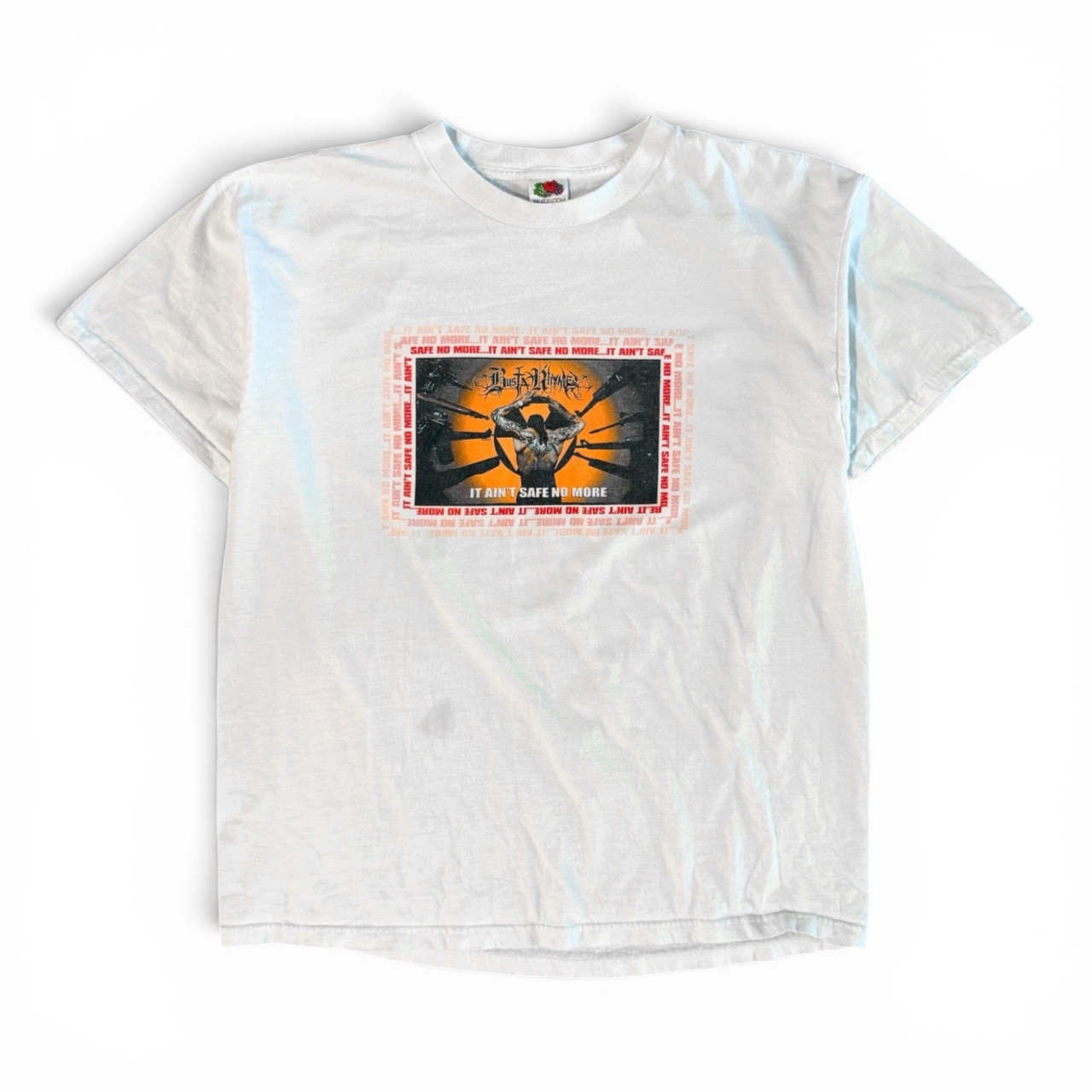 2002 Busta Rhymes It ain't safe no more Album promo Rap tee - Sole
