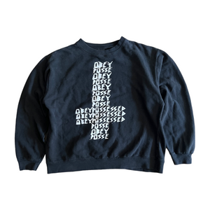 Rare Vintage Obey Possessed Exorcist Crewneck