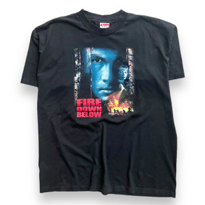 1997 Steve Seagal Fire Down Below Poster print t-shirt
