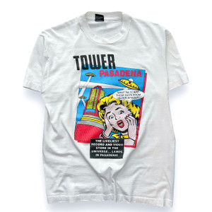 Early 90's Roy Lichtenstein for Tower Records promo pop art t-shirt