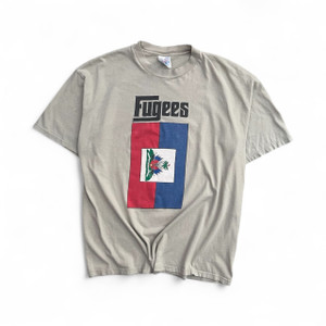 Very Rare 90's Fugees "Hatian Flag" Refugee Camp Promo t-shirt