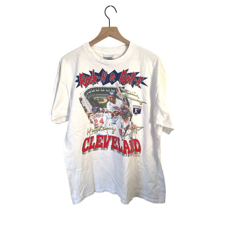 1995 Cleveland Indians "Rock -N-Roll" T-shirt