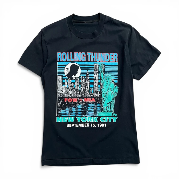 91' Rolling Thunder NYC Bike Rally POW T-shirt