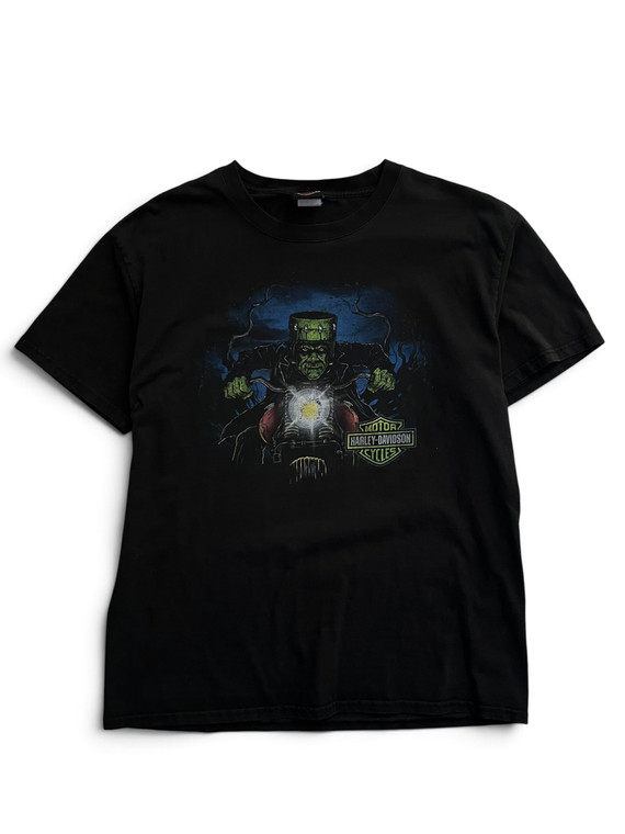 00's Frankenstein Harley Davidson biker T-shirt