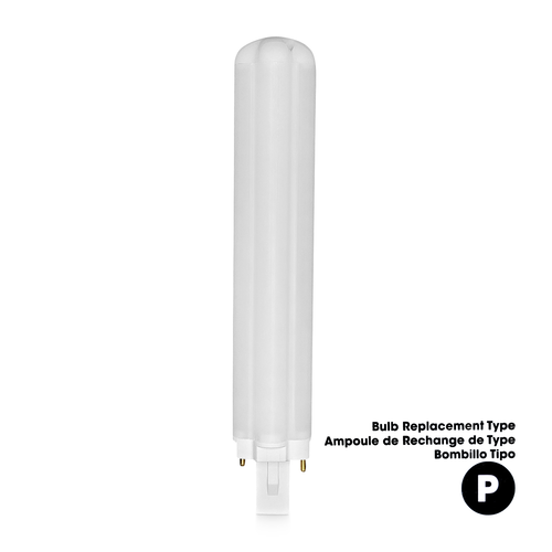 LED Type P replacement bulb for Ottlite® 25W 2-Pin Swirl bulb H34J3K, SB25-P or SB25-P-FFP