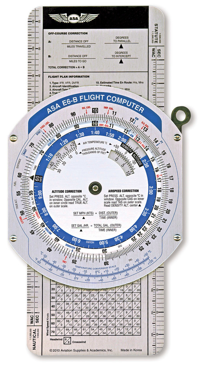 ASA Color E6-B Manual Flight Computer